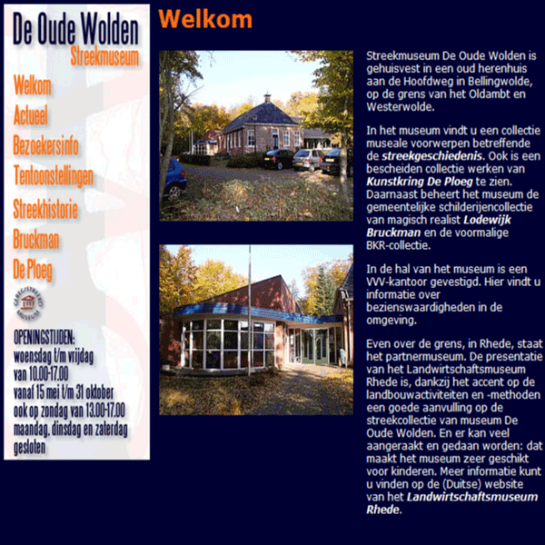 Website van de oude wolden